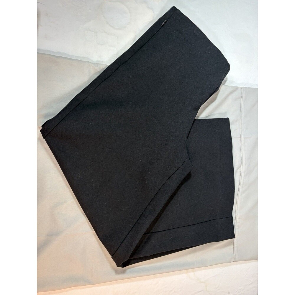 Chico's Black Slacks Size 1R US 12 Pull On Stretch
